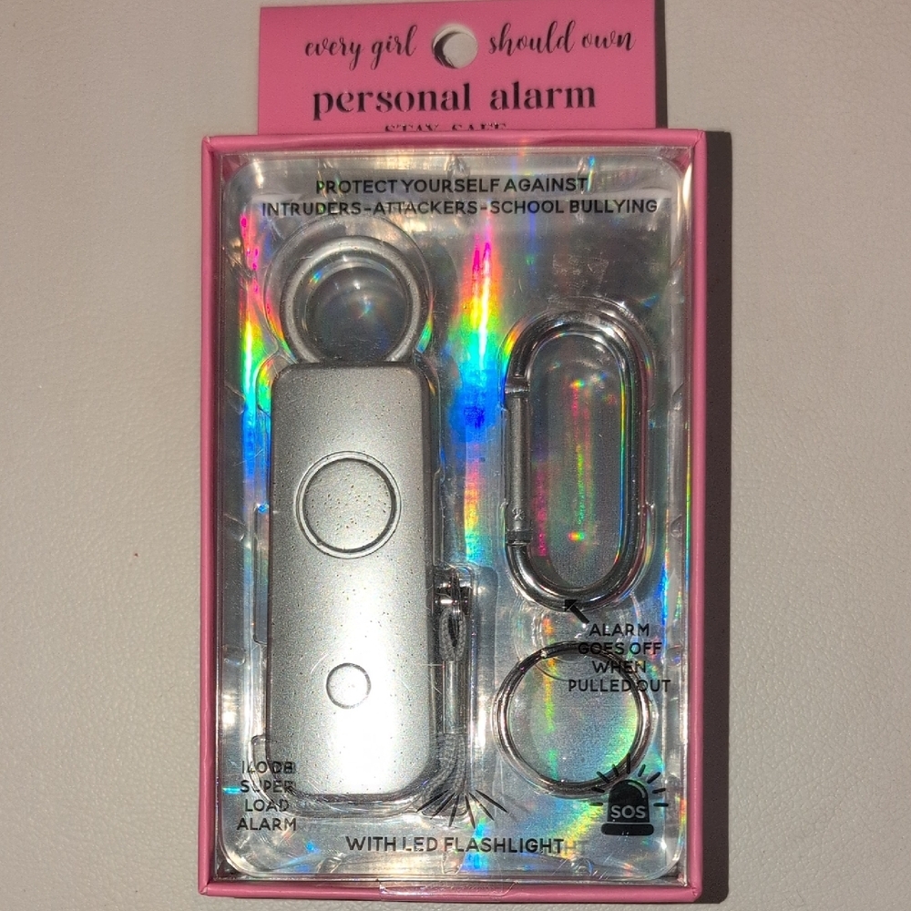 Simply Southern Silver Personal  Alarm Keychain With LED Light